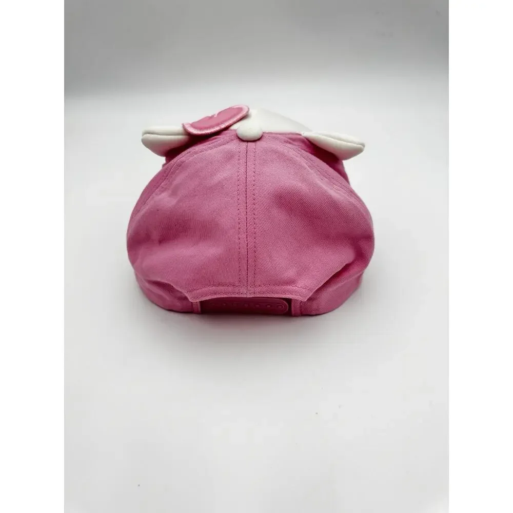 Hello Kitty Plush 3D Face Pink Baseball Cap Hat Sanrio 2025 One Size Adult
